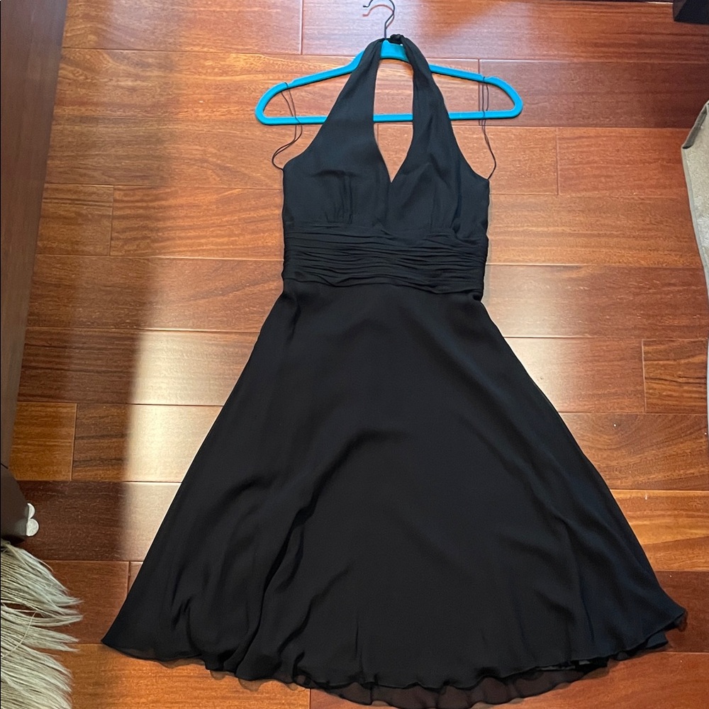 Vintage Maggy London Elegant Black Backless Dress